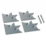 ΣΕΤ ΓΩΝΙΕΣ ΣΥΝΔΕΣΗΣ ΒΙΤΡΙΝΑΣ 45x20/8 (4 TMX + 8 ΒΙΔΕΣ)